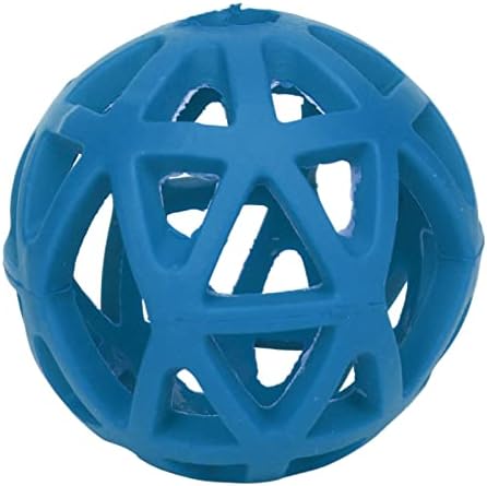 Dog Toy Ball - Hollow Dog Ball Bite Teeth Grinding Interactive Rubber Pet Chewing Ball Toy for Indoor Outdoor (Medium)