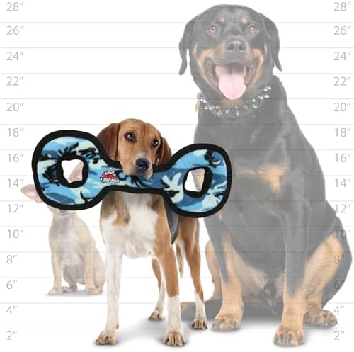 TUFFY® : 2 Pack TugOWar Dog Toy: Ultra Durable Plush Toy with Multiple Layers & Reinforced Seams, Washable and Floats, Original Construction
