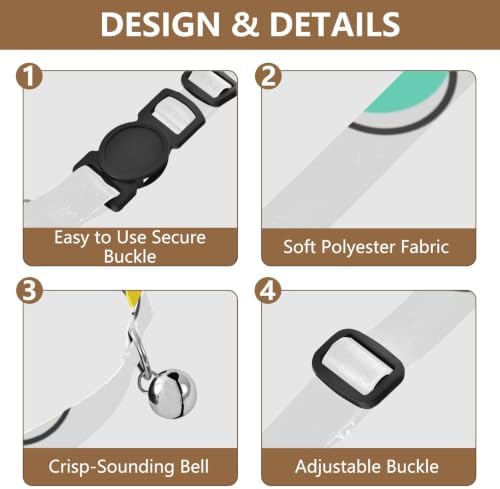 Cute Colorful Polka Dot Breakaway Cat Collars with Bell 2 Pack Pet Collars Adjustable Length 10.6" to 17.1"