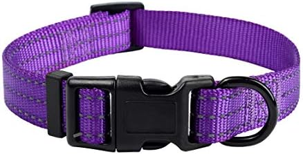 Mile High Life Reflective Dog Collar, Adjustable Lightweight Quick Release