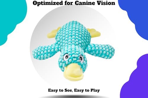 Durable Duck Stuffed Animal - Plush Dog Toys for Aggressive Chewers - Tough Squeaky Puppy Teething Relief - Small Medium and Large Breeds Interactive Play to Keep Pets Busy