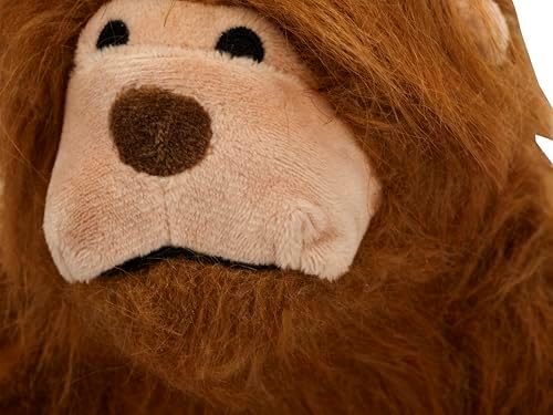 Flourish Pets 3 in 1 Multi-Layer Chew Toy for Active Dogs | Non-Toxic BPA Free Double Stitched Soft Fabric Exterior Dog Toys | Long-Lasting Dog Plush Toys - Small Sasquatch 9.5"