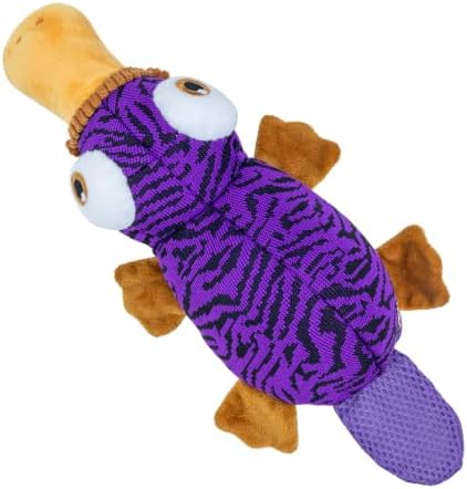 KONG Armor Dog Toy, Durable Plush (Platypus)