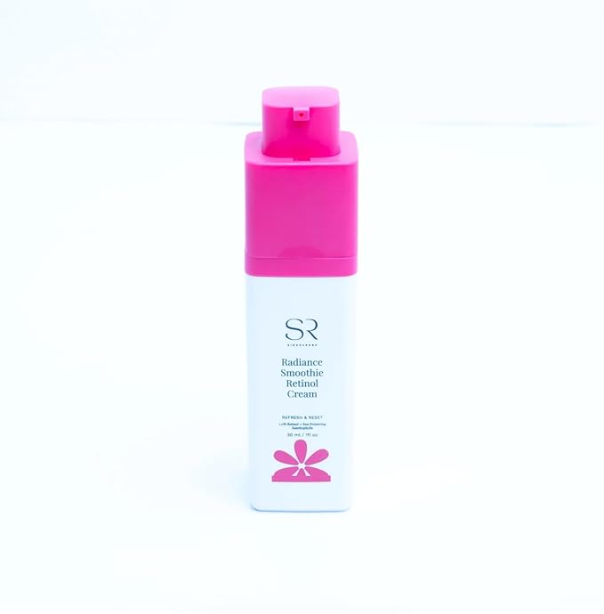 Sienna Rose Radiance Smoothie Retinol Cream, Refresh & Reset, 1.0% Retinol + Sun Protecting Xanthophylls, 30 ml / 1 fl oz