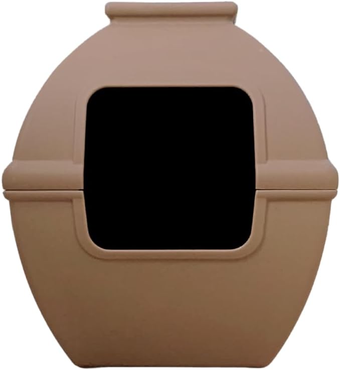 Good Pet Stuff Hidden Litter Box Planter, Decorative Cat Litter Enclosure with Carbon Filter, Upgraded Design, Easy to Clean, Replacement Kit, Courtyard Square Style, Terracotta Brown