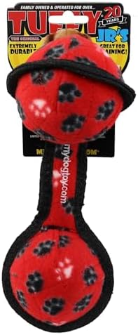TUFFY® : 2 Ball Tug Dog Toy: Ultra Durable Plush Toy with Multiple Layers & Reinforced Seams, Washable and Floats, Original Construction