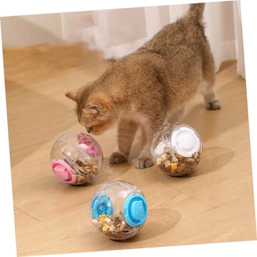 Toyvian 3pcs Interactive Pet Treat Dispenser Toy Snack Storage for Dogs and Cats for Engaging Playtime and Food Dispensing Fun