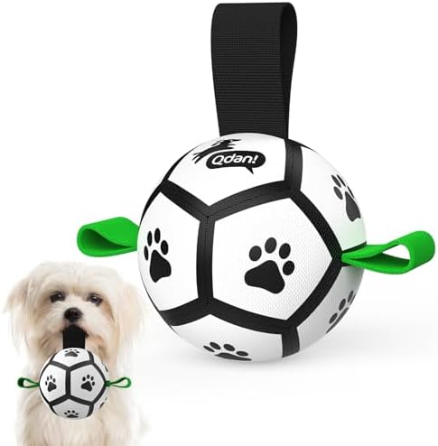 QDAN Small Dog Toys, Puppy Balls, Dog Balls with Straps for Small Breed