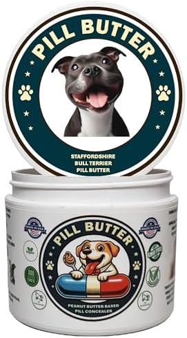Peanut Butter Dog Pill Wrap - Staffordshire Bull Terrier Label