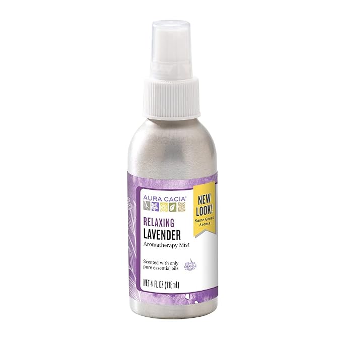 Aura cacia Relaxing Lavender Aromatherapy Room & Body Mist 4 Oz (pack of 4)