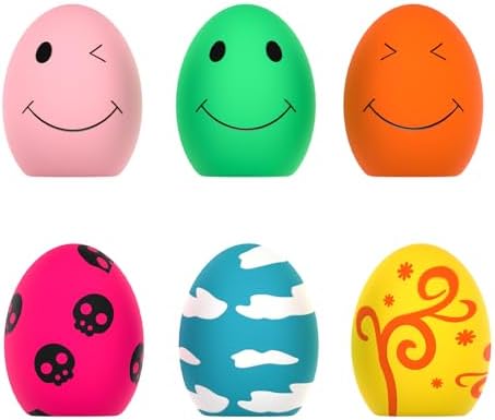 SCHITEC Squeaky Dog Toys, 6 Pack Soft Latex Balls for Puppies Small Dogs