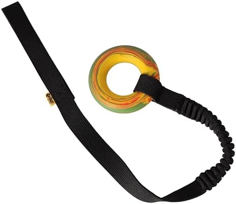Dingo Dog Puller with Bungee Handle, Natural Rubber, Color May Vary 28in