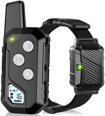 PIOUNS Shock Collar for Dogs, Dog Training Collar with Remote, 3 Modes