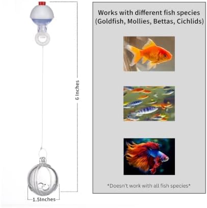 Enrichment Ball for Fish, Interactive Toy for Aquariums, Slow Dispensing Fish Feeding Ball for Goldfish, Betta, Mollies and Other Tropical Fish - Lawnies Aquatics