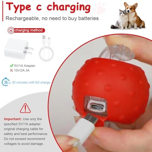 Interactive Cat Toys Smart Ball for Cats & Dogs! Now with 2 Rapid Tails. Features: 360°Auto-Rolling, Motion Activation& Bird Sounds. Perfect for Indoor Pet Exercise & Fun. (Blue)