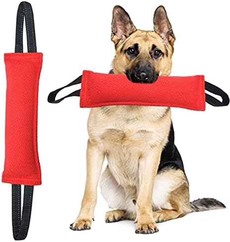 Clysoru Tug of War Dog Toy Bite with 2 Strong Handles Made of Durable Tear Resistant Strong Stitches