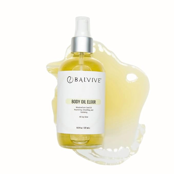 Body Oil 8 oz –Weightless, Non-Greasy & Fast-Absorbing Body Moisturizing Oil with Meadowfoam and Black Currant Oil - Skin Hydration for Natural Glow- Firm, Smooth & Radiant Skin
