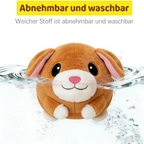 2026 New Active Moving Pet Plush Toy, Interactive Dog Toys, Rechargeable Squeaky Dog Ball Toy with Talking Sound, Washable Cartoon Pig Plush Toy