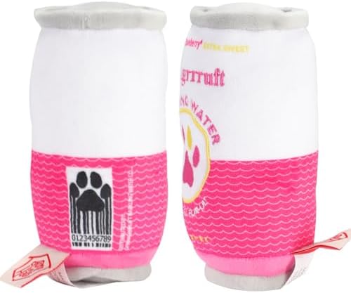 Springrrruft Barkling Water – Luxurious Parody Plush Dog Toy with Squeaker, Premium Fabric, Embroidered Details, Designer-Inspired Chew Toy, Fun Gift for Medium Dogs & Dog Lovers