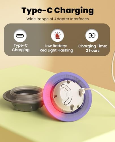 Xeuch Smart Interactive Dog Toys, Automatic Moving and Rolling Dogs Ball with Rope, Motion-Activated Squeaky Ball for Small Medium Dogs for Boredom, RGB Lights, stimulating Sound, Voice Recording