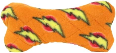 MIGHTY Tuffy Bone Dog Toy: Ultra Durable Plush Toy with Multiple Layers & Reinforced Seams, Washable and Floats, Vinyl Bone & Fleece