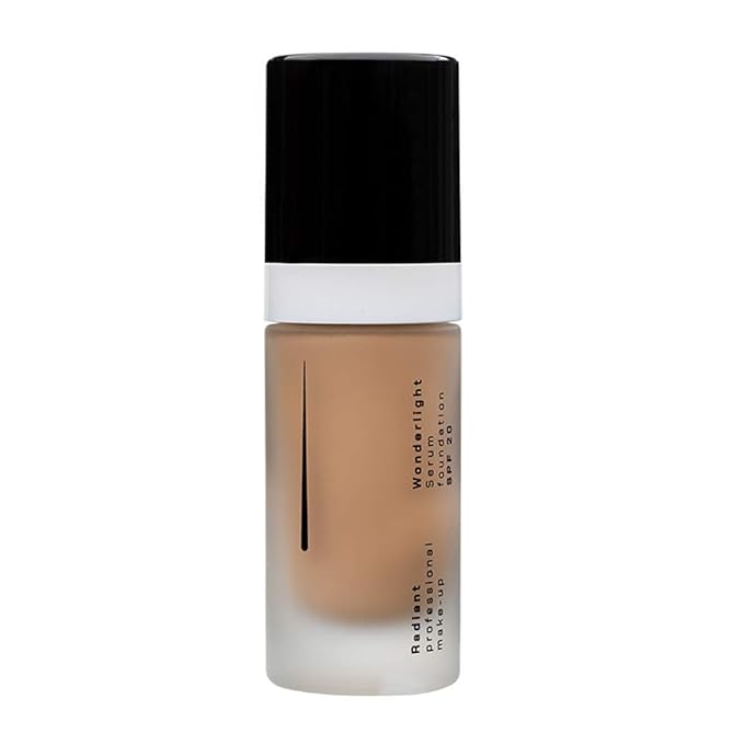 Radiant Professional Wonderlight Serum Lightweight Liquid Foundation Makeup SPF 20 - Alternative to Bronzer Powder - Color Corrector, Under Eye Concealer & Matte Eyeshadow Base-1.01 oz-Tan Beige(05)