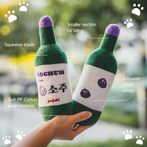 Sochew Soju Pet Toy with Squeaker (Grape)