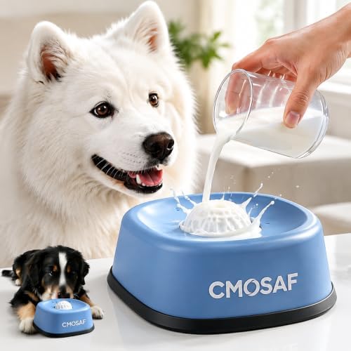 Dog Lick Bowl with Rolling Ball for Liquid, Interactive Lick Enrichment Toy