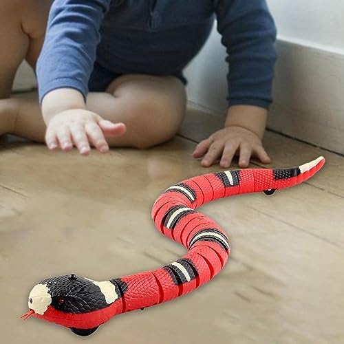 Electric Sensing Cat Toy Snake - Small Pet Toys Automatically Sense Obstacles Interactive Toy Gift, Realistic Rechargeable Tricky Simulation Toy, Snake Cat Toy for Cats Dogs