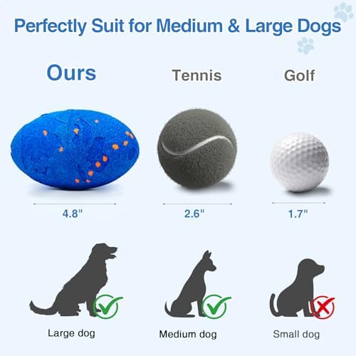 Interactive Dog Toys Ball Automatic Active Rolling Balls for All Dog(Vbleu)