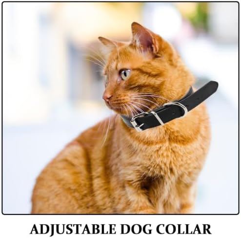 4pcs Adjustable Dog Collar for Puppies and Small Dogs with Pu Material and Breathable Design, for Walking and Training Sessions, Lightweight and Sturdy Neckwear for Enhanced Safety
