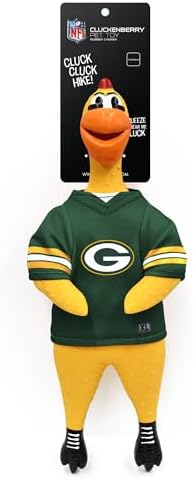 Littlearth NFL Team Rubber Chicken Pet Toy - Officially Licensed Teams