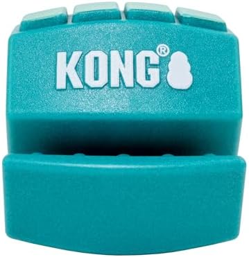 KONG Rewards Roll Upz Dog Toy – Durable Treat Dispenser for Chews, Paste & Ziggies Snacks, Interactive Enrichment Toy for Mental Stimulation, Foraging & Licking, Easy-Clean Dog Treat Toy (Ball)