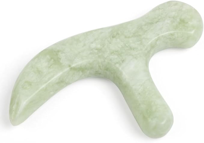 Ewin24 Natural Jade Foot Massager Acupuncture Point Massage Foot Care Therapeutic Relief Tool