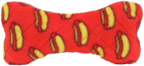 MIGHTY Tuffy Bone Dog Toy: Ultra Durable Plush Toy with Multiple Layers & Reinforced Seams, Washable and Floats, Vinyl Bone & Fleece