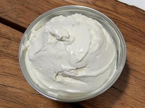 Tallow and goat milklBody Butter, Natural Moisturizing Cream for Dry, Itchy, Cracked Skin, Handmade Diaper Rash (Unscented)