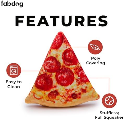 fabdog Pizza Pup Slice Toy Toy