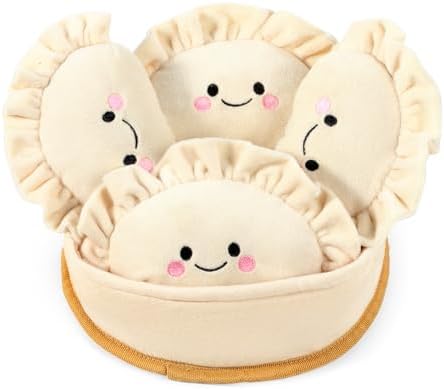 Sedioso Dog Squeaky Toys, 5-Pack Interactive Dogs Toy, Stuffed Dogs Chew Toys, Durable Treat Dispending Dog Plush Toy for All Breed
