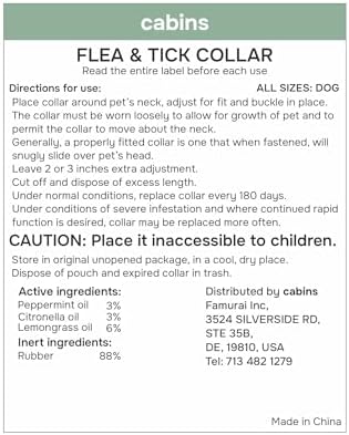 Flea and Tick Prevention for Dogs - Flea Collar - 4 Count - Adjustable
