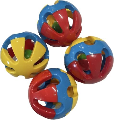 Rattle Balls for Pigs Rabbits Guinea Pigs Cats Small Animals Fun Noisy Interactive Playtime Toys You Can Also Add Treats