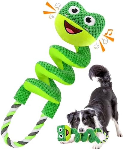 VIWIK Interactive Dog Squeaky Toys, Plush Dog Chew Toys for Large Medium Small Smart Breed, Puppy Toys for Boredom and Stimulating, Tug of War Toys to Keep Them Busy, Puppy Chew Toys for Teething