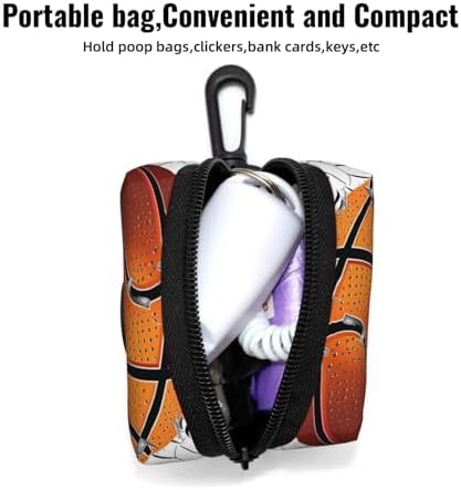 Basketball Wall Dog Poop Bag Holder Sport Ball Waste Bag Dispenser for Leash Portable Poop Bag Carrier Pouch for Dogs