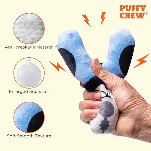 Squeaky Dog Plush Toy, Tools Bite_Stick Collection, 8", for Small and Medium Dogs (Pliers, Small)