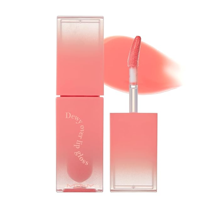 MQNY(MACQUEEN NEWYORK Dewy Over Lip Gloss 3g (#04 Bonny Bunny, Peach Pink)