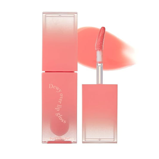 MQNY(MACQUEEN NEWYORK Dewy Over Lip Gloss 3g (#04 Bonny Bunny, Peach Pink)