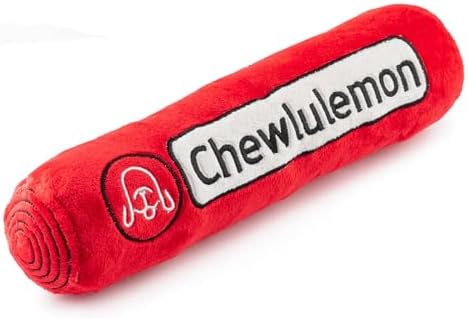 Haute Diggity Dog Chewlulemon Yoga Mat Plush Dog Toy, Designer Parody Toy