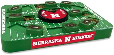 Pets First NCAA Nebraska Large Puzzle Toy - Interactive Treat Dispenser, Slow Feeder for Dogs, New Large Size
