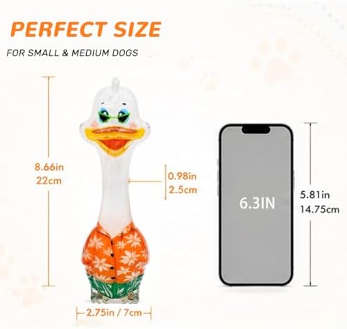Molaxpet Funny Squeaky Dog Toy Cute Costumed Duck Design Chew Toys for Pet