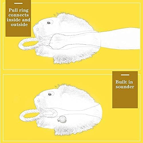 Squeaky Plush Dog Toy - Funny Stuffed Rope for Small Medium Dogs
