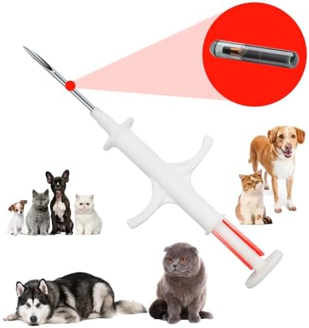 Animal ID Microchip for Dogs Cats Horse (10 Pack, 2.12 mm Dia, 12 mm Length, 12 Gauge) ISO 11784/5 FDX-B 134.2Khz